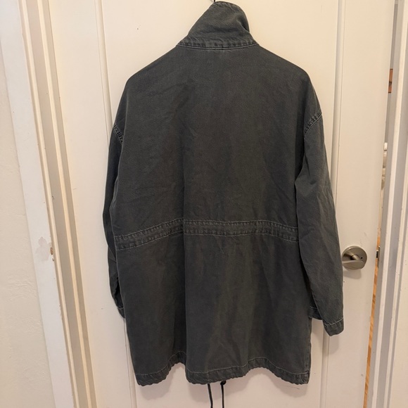 NWOT Oversized denim parka high neck. Size XS - Picture 11 of 12